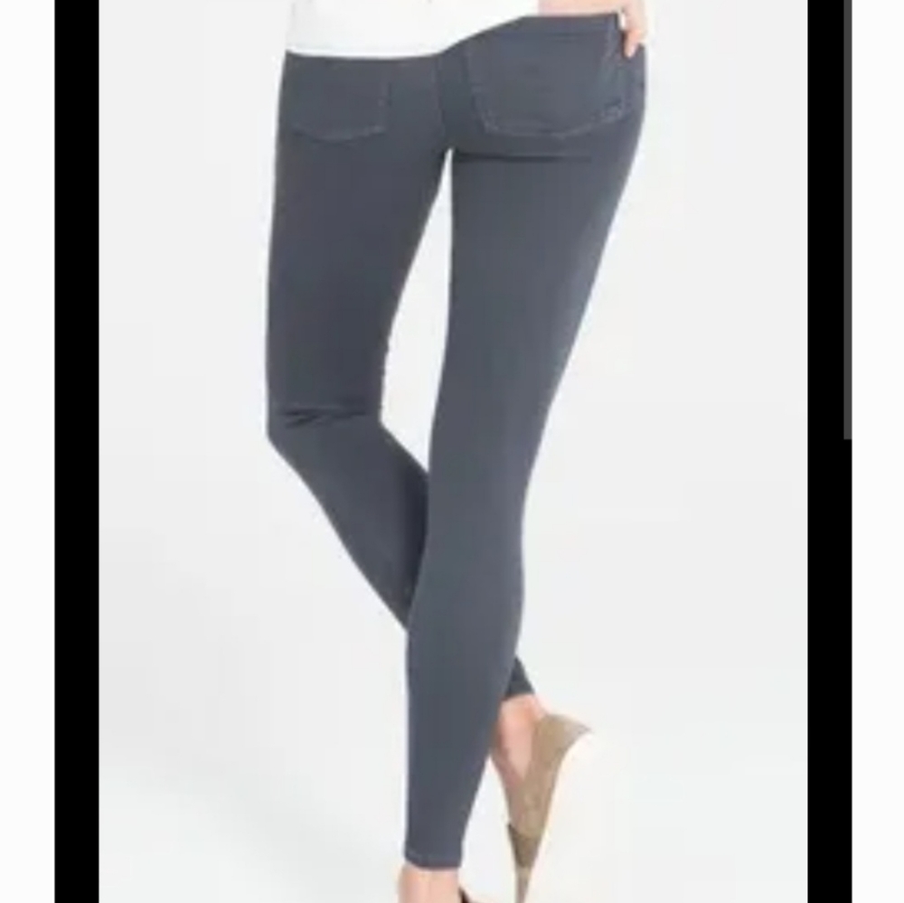Spanx Steel Gray Jean-ish Leggings Pull On Slimming Pants